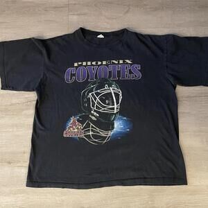Phoenix Coyotes Hockey T Shirt Kachina Goalie Size Xl 90S Nhl Rare